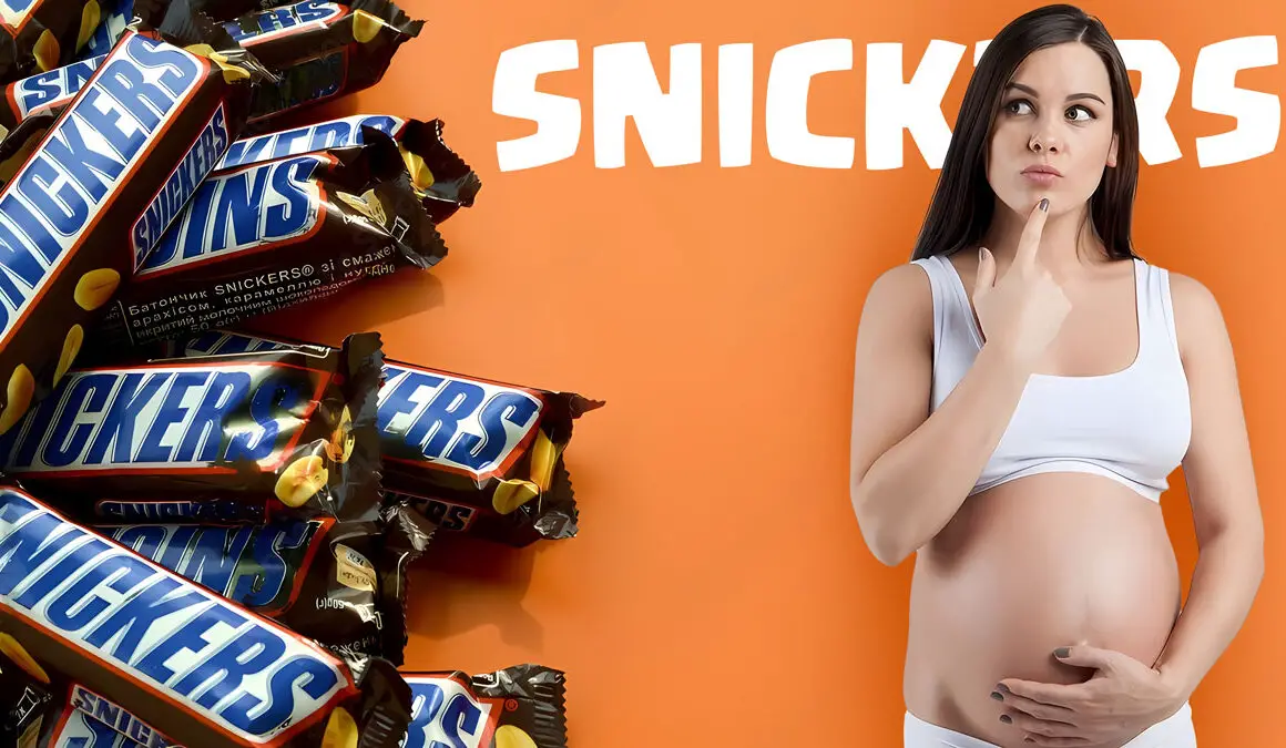 snickers during pregnancy